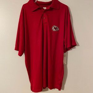 NWT Kansas City Chiefs Football Red Polo Shirt size XL *194 NFL
